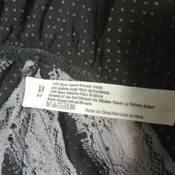 Intimately Free People mini dress Brown/Black Slip Dress - Voile Trapeze - Picture 11 of 16